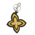 Stamped or Printed Logo PU Leather Keychain